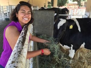 Blanca Camacho is a recent graduate who has chosen a career path in food animal medicine.